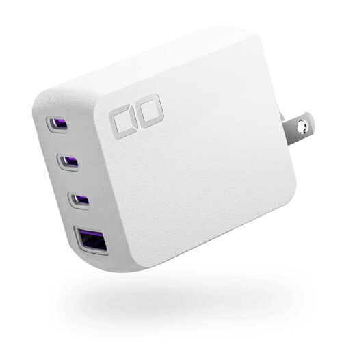 CIO シーアイオー CIO-G100W3C1A-N2 ホワイト NovaPort QUAD II 最大100W USB-C×3ポート、USB-A×1ポート 4ポート搭載 充電器 CIOG100W3C1AN2