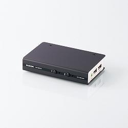 エレコム ELECOM KVM-DVHDU2 DVI相応うマイコン自動小銃うつり変わり器 USB 2台うつり変わり KVMDVHDU2