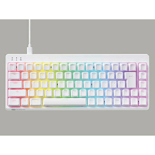 エレコム ELECOM TKVK600AWH ホワイト ゲーミングキーボード USB有線 71キー 日本語配列 GAMING V custom