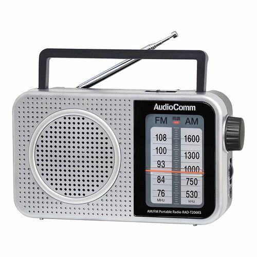 楽天市場】オーム電機(OHM) RAD-T206KS AudioComm AM/FMポータブル