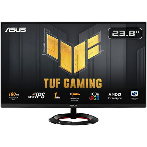 【長期保証付】ASUS エイスース TUF Gaming VG249Q3R 黒 23.8インチ VG249Q3R