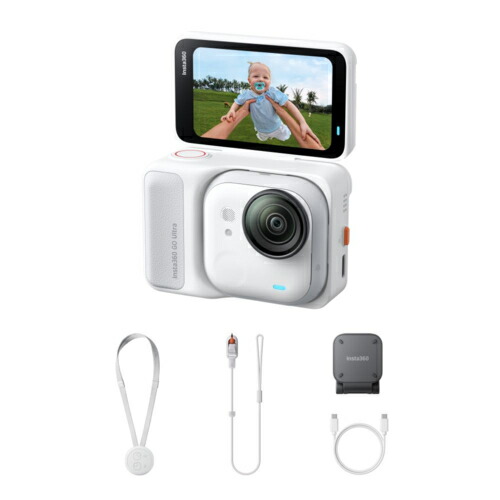 Insta360  Insta360 GO ULTRA アークティックホワイト 4K動き写真器 押し並べてバンドル CINSABEA-GOUltra01 国内定まり品
