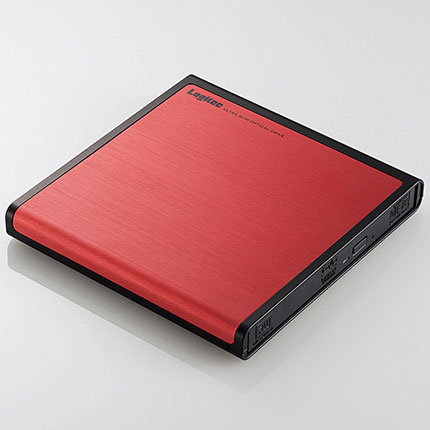 ロジテック(LOGITEC) LDR-PMJ8U2LRD(レッド) USB2.0接続 ポータブルDVDドライブ