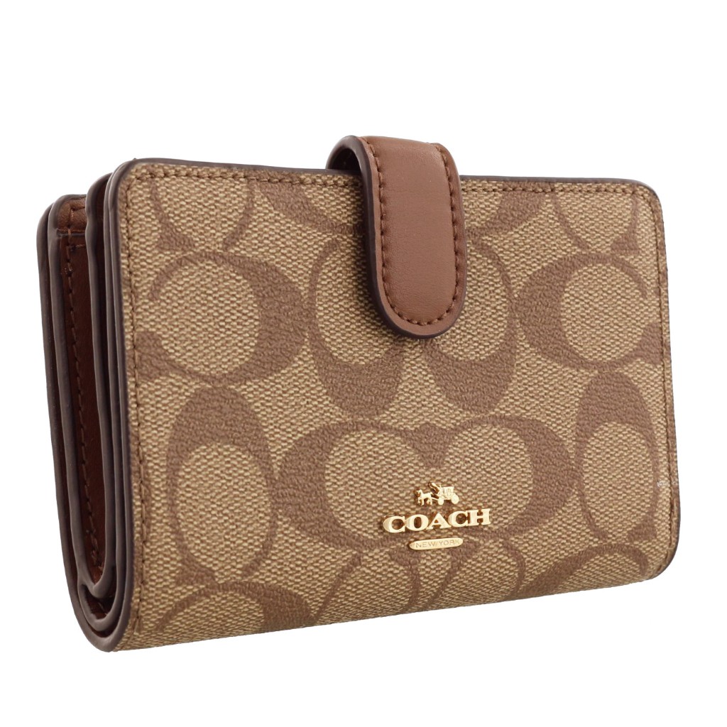 国内最安値 楽天市場 Coach Outlet コーチアウトレット 二つ折り財布 レディース カーキ F23553 Ime74 特価com 高級感 Andhes Org Ar