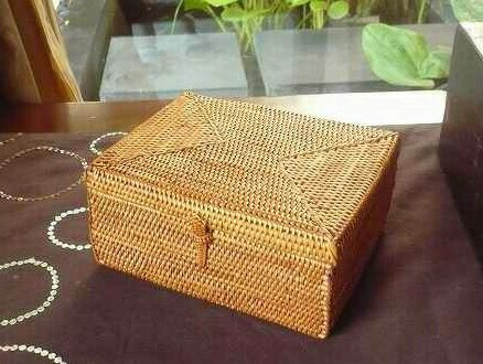 楽天市場】アタかご製 正方形ボックスS【縦横15cm×高さ7cm】蓋付き