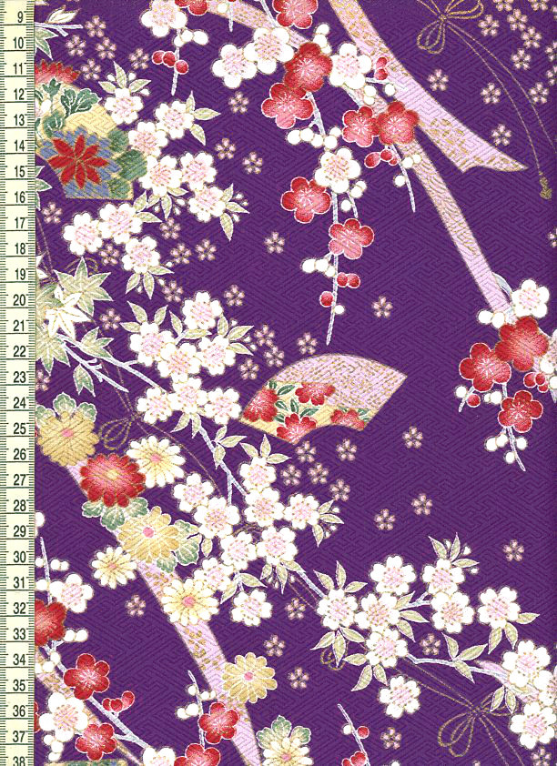 TOKOUAN Rakuten Global Market Kyotogold color dyeing folder blossom Rebtel (purple) (kimono