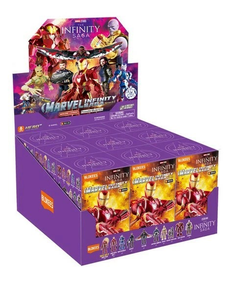 【正規品】BLOKEES マーベル インフィニティ・サーガ 第3弾 プラモデル 9個セット 組み立て式フィギュア ブラインドボックス コレクション玩具 81113