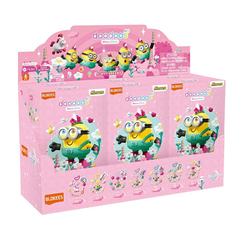 【正規品】BLOKEES ブロキーズ ミニオンズ daadoos アートシリーズ01 フラッフィー・ドリームズ 6個セット プラモデル フィギュア 組み立て式 コレクション玩具 75911