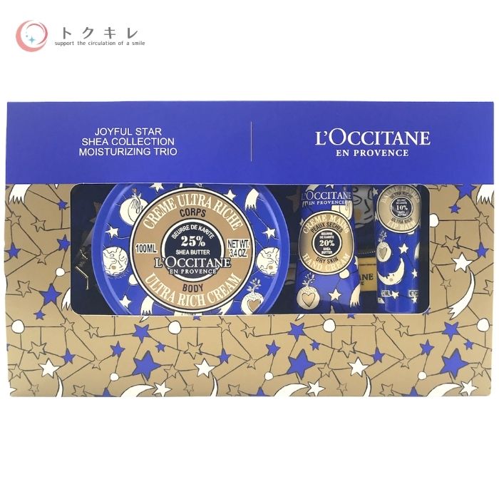 ロクシタン ジョイフル星 シア モイスチャライジング三重唱 L Occitane Joyful Star Shea Collection Moisturizing Trio シア 肉身アイスクリーム 御手々クリーム 下唇バーム ジョイフルスター 当日13場合までの仕払で即日積だし 3 980円型以上で送料無料 シア ボディ