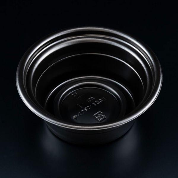 リスパック テイク丼 150B 黒　本体のみ　600枚　リスパック ケース　使い捨て容器　どんぶり