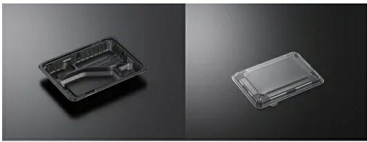 CTガチ弁L 23-17C2 BK フタ セット 900個　弁当容器　使い捨て　中央化学