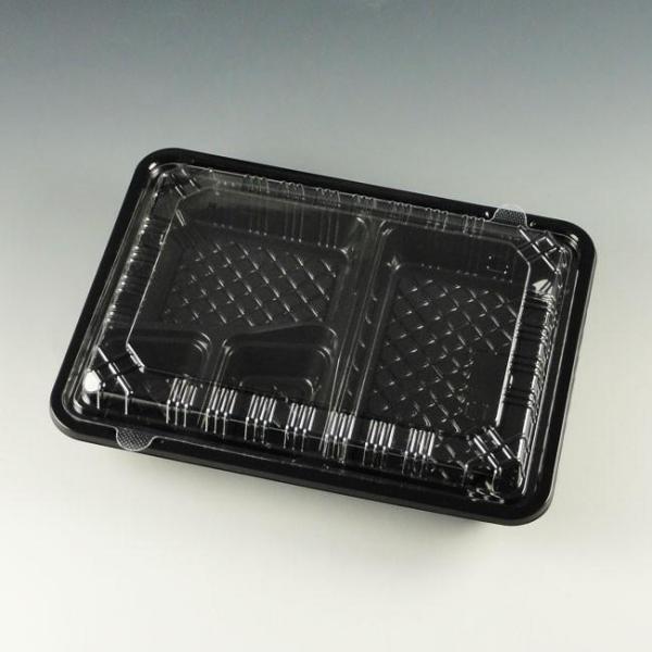 弁当容器 CY-1-1 黒 本体・蓋セット 600個 50個×12袋 エフピコチューパ ケース|パッケージ卸の得丸屋