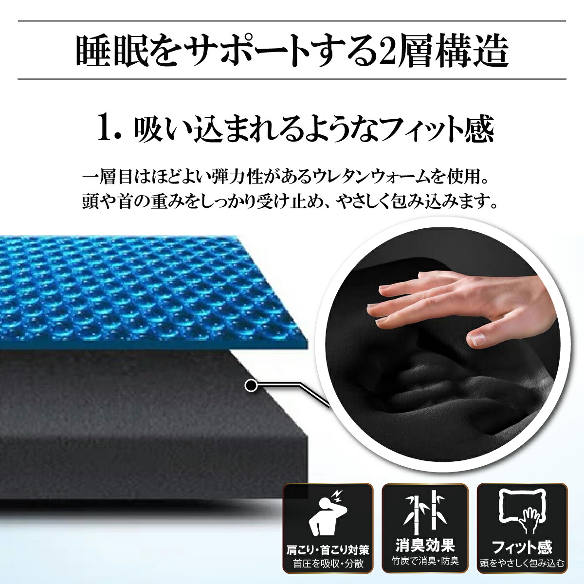 低反発ジェル枕 2個セット 約38cm 約60cm 体圧分散 快眠 3dジェル 肩こり 不眠 目覚め 安眠 Butlerchimneys Com