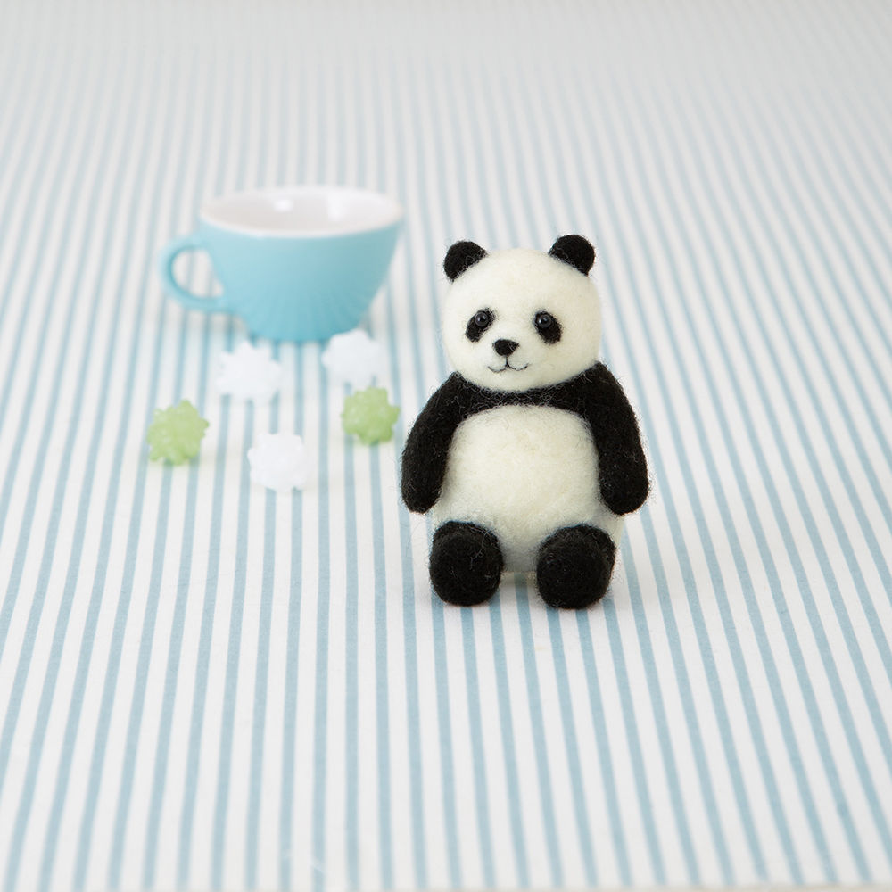 楽天市場】ハマナカ ニードルフェルトでつくるパンダ 羊毛刺繍