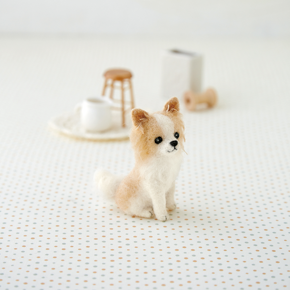 マロン様 羊毛フェルト チワワ ハンドメイド 犬 マロン様 羊毛フェルト チワワ ハンドメイド 犬