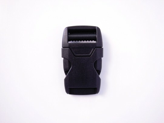5個セット YKK LB25X プラスチック バックル 黒 25mm巾用 送料無料