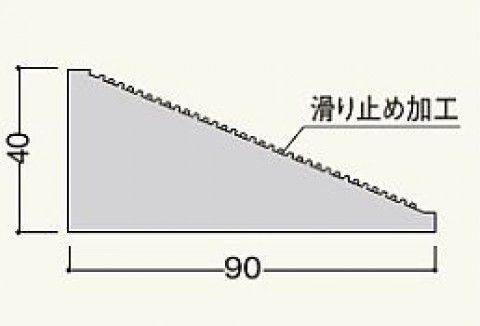 楽天市場 4本入 Elht3 鼻桟 登り淀 瓦桟k4090 40 90 3000mm 滑止加工付 フクビ化学工業 代引不可 得する 住宅資材館