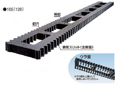 20個入 DPL12 土台パッキンLシリーズ 床下換気システム 909×120×20mm フクビ化学工業