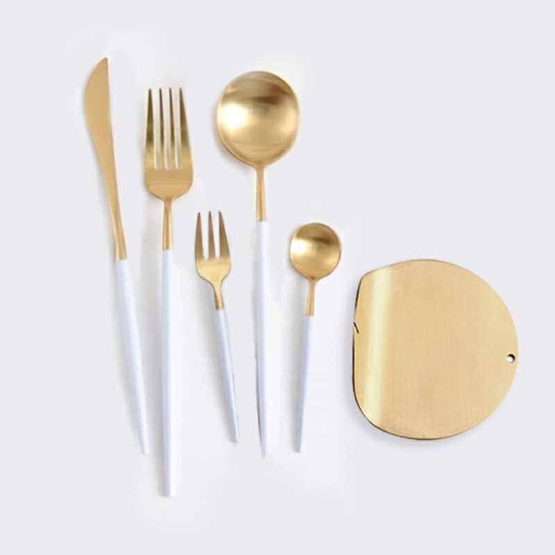 フォーク ナイフ スプーン ティースプーン デザートフォーク ナイフレスト カトラリーレスト セット カトラリー カトラリーセット 改良品5本 レスト1点 北欧 ゴールド シルバー 結婚祝い ギフト 就職祝い 新築祝い 引越し祝い 父の日 母の日 食器