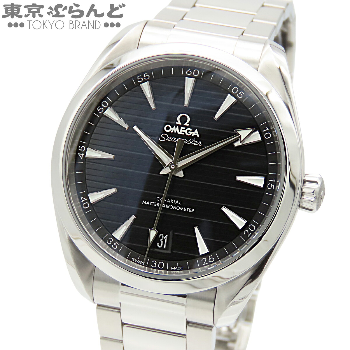 【中古】【3年保証】【返品可】オメガ OMEGA シーマスター メンズ 腕時計 自動巻 SS アクアテラ 150m コーアクシャル マスタークロノメーター ケース・保証書付 ブラック 220.10.41.21.01.001 仕上済 [送料無料]【ポイント5倍●4.14～4.27】 101819729