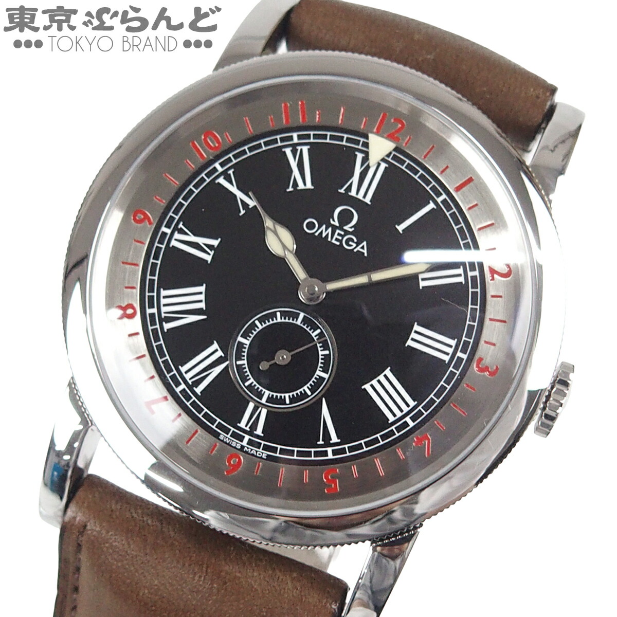 【中古】【3年引きうける】【返品可】ゼロ OMEGA スペシャリティーズ 飛行士 メンズ ウオッチ 自動小銃巻 ステンレス鋼スチール写真 なめし革 黒いこと 516.13.41.10.01.001 仕上済 [貨物輸送無料] 101864029