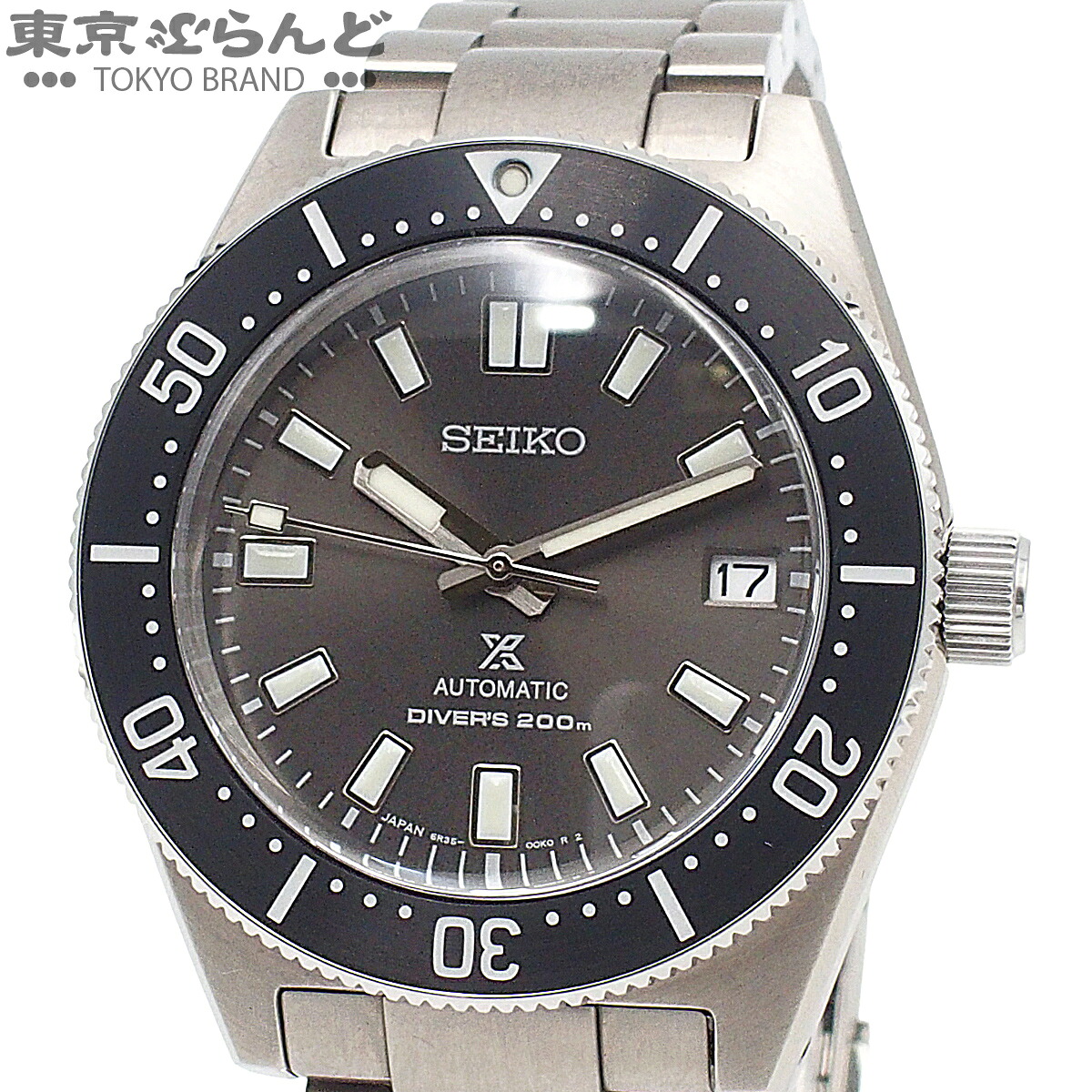 【中古】【3年引き受ける】【返品可】セイコー SEIKO プロスペックス ダイバースキューバ メンズ ウオッチ 自動小銃巻 SS 200m 御墨付き付き添い人 濃灰色薄墨色 SBDC101 6R35-00P0 [貨物輸送無料]【尖んがり5倍●5.30～6.11 1:59】 101865159