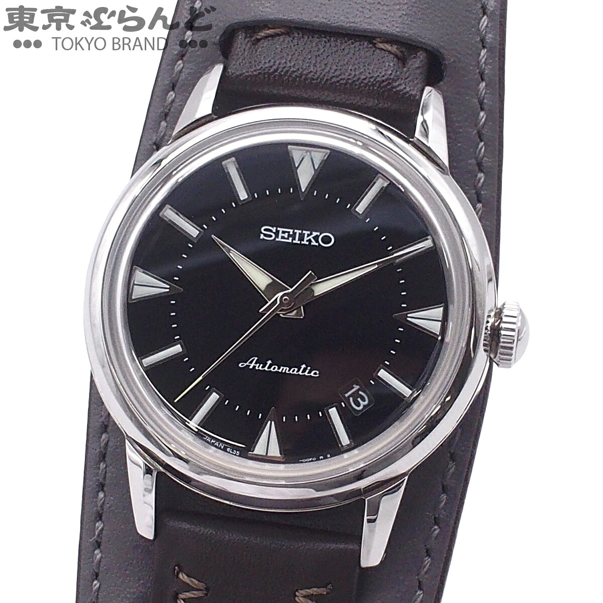 【中古】【3年保証】【返品可】セイコー SEIKO プロスペックス メンズ 腕時計 自動巻 SS レザー 1959 アルピニスト 復刻デザイン 世界限定1,959本 ブラック SBEN001 6L35-00E0 [送料無料]【ポイント10倍●7.16～7.27】 101882365｜東京ぶらんど時計館