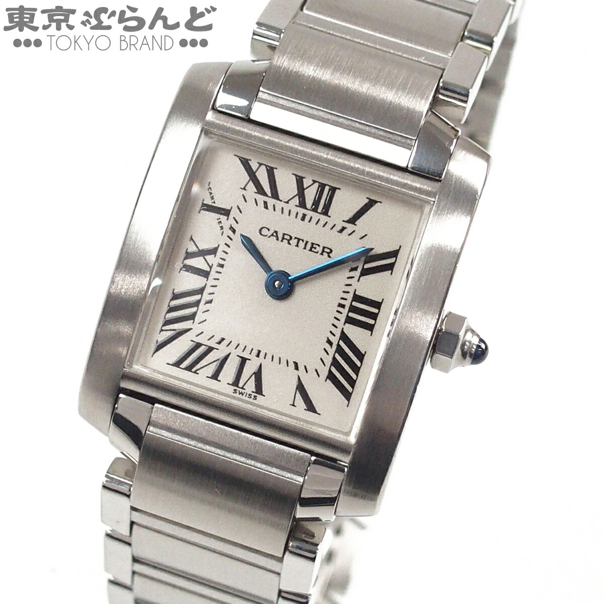 【中古】【3年引きうける】【返品可】カルティエ CARTIER タンクフランセーズ SM レディース ウオッチ 石英 ステンレス鋼スチール写真 象牙色 W51008Q3 [貨物輸送無料] 101874069
