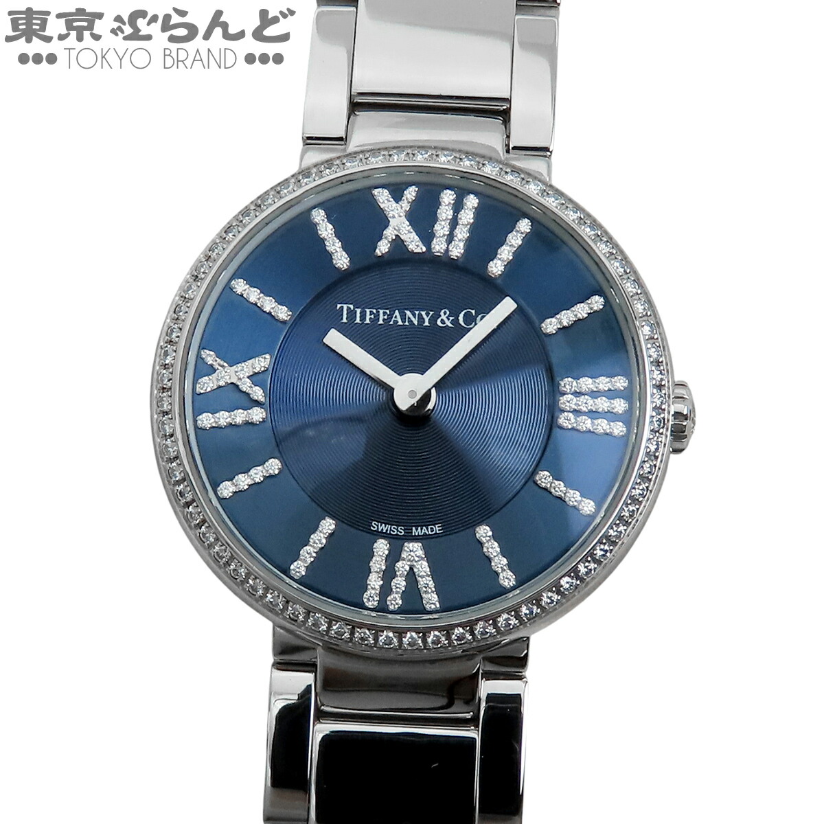 3年保証] ティファニー レディース アトラス 2ハンド 24mmウォッチ