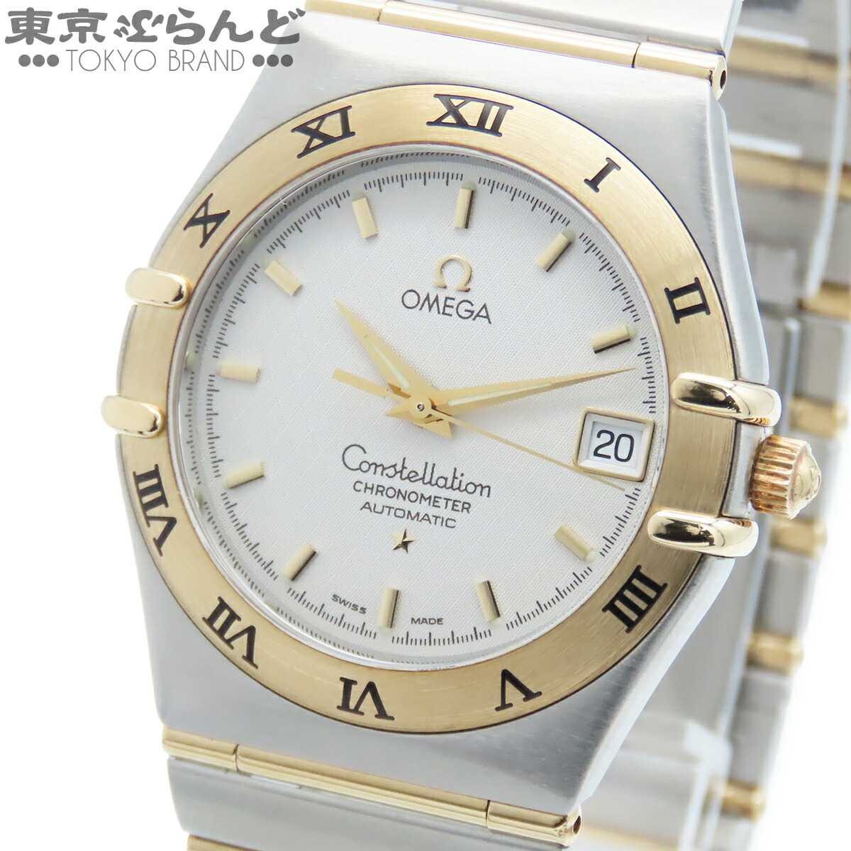 【中古】【3年引きうける】【返品可】ゼロ OMEGA コンステレーション メンズ ウオッチ 自動小銃巻 SS YG クロノメーター 二人組 二分の一赤ちょうちん 白いこと 1302.30.0?0 仕上済 [貨物輸送無料]【尖んがり5倍●5.30～6.11 1:59】 101851172
