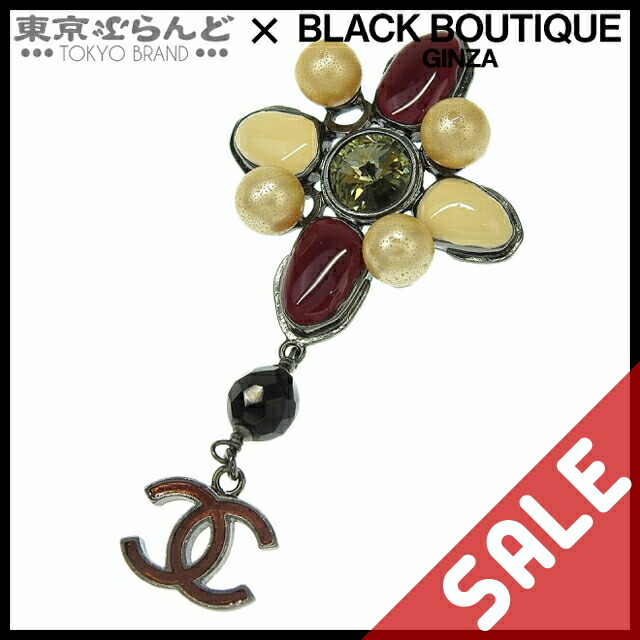 楽天市場】シャネル CHANEL ブローチ ココマーク シルバーx