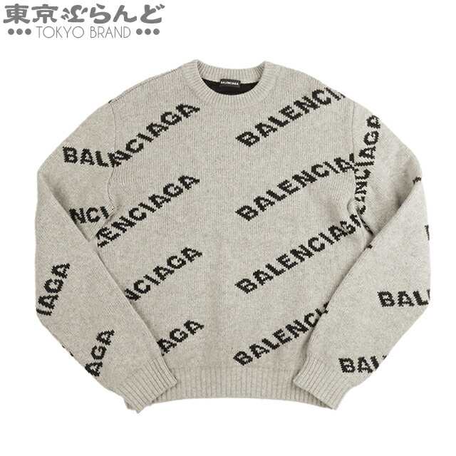 楽天市場】【中古】 BALENCIAGA （バレンシアガ） ロゴ 総柄 ニット