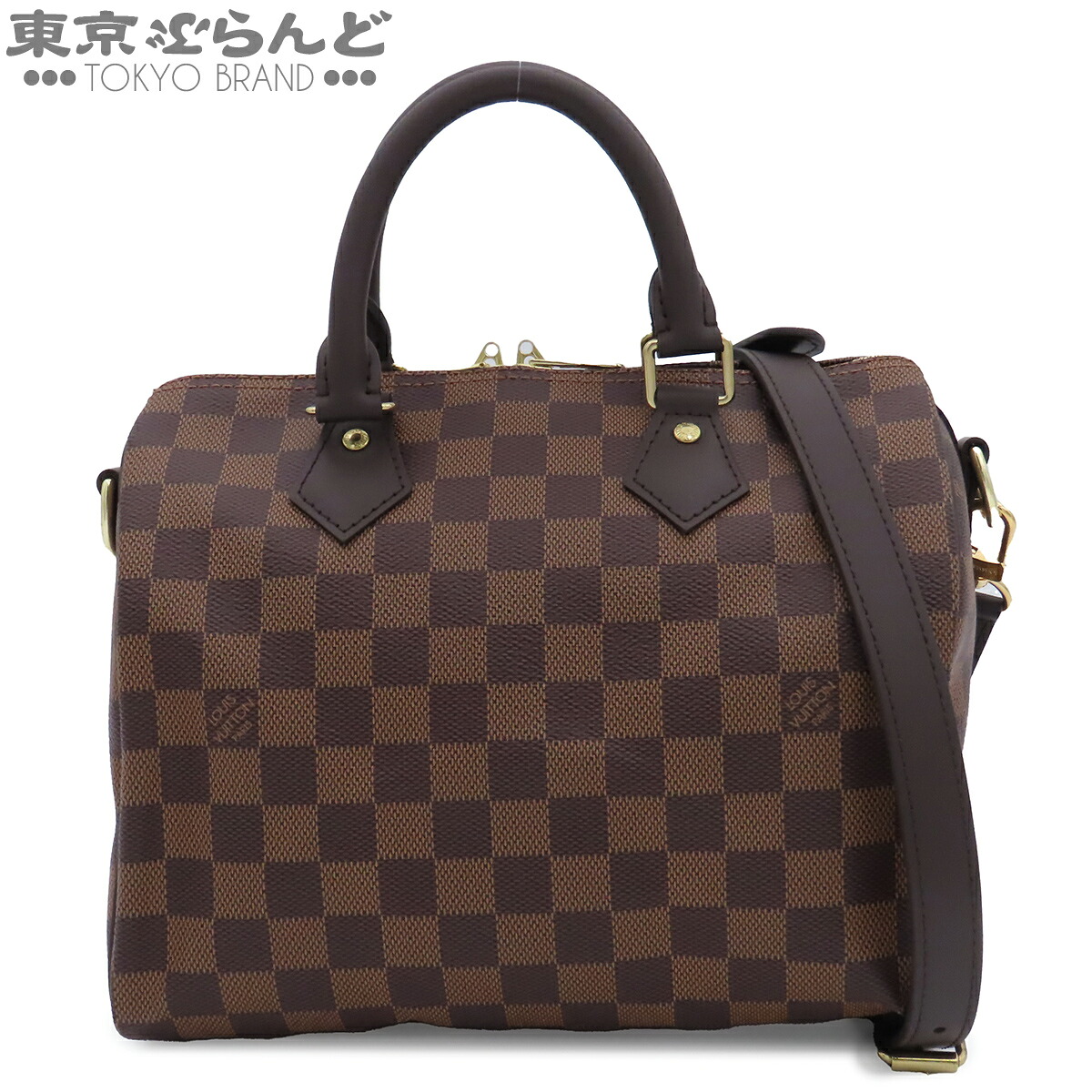 【中古】【返品可】ルイヴィトン LOUIS VUITTON スピーディ バンドリエール 25 レディース ダミエキャンバス 2WAY ハンドバッグ ブラウン ゴールド金具 N41368 [送料無料]【ポイント8倍●7.16～7.27】 101876700｜東京ぶらんど