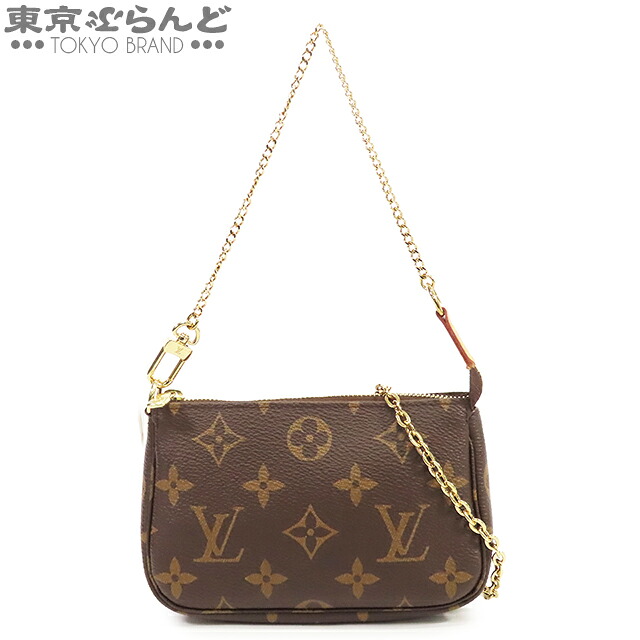 【5%クーポン♪4.14～4.27】【中古】【返品可】ルイヴィトン LOUIS VUITTON ミニポシェット アクセソワール レディース モノグラムキャンバス チェーンショルダーバッグ ブラウン M82510 [送料無料]【ポイント5倍●4.14～4.27】 101835201
