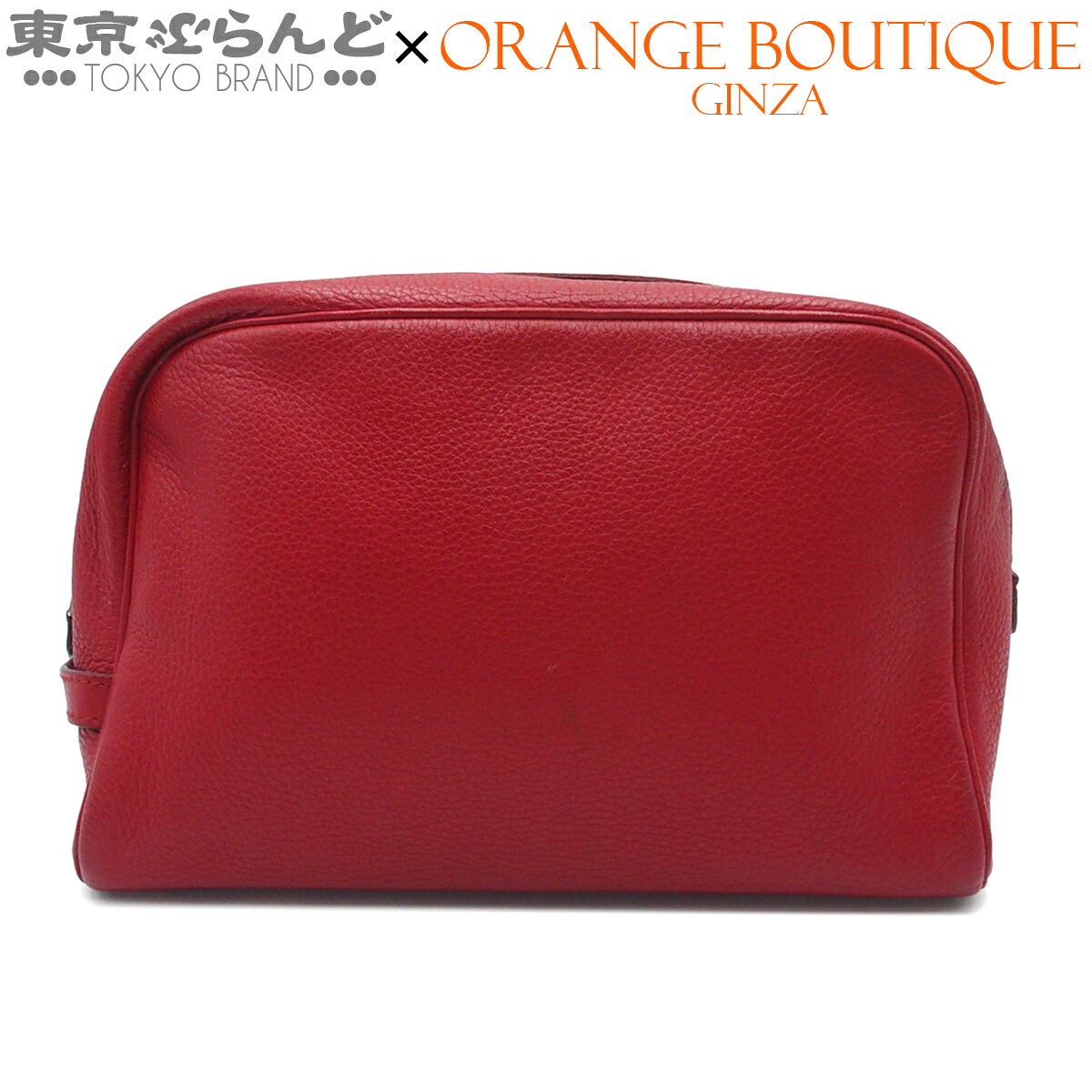 【5%クーポン♪4.14～4.27】【中古】【返品可】エルメス HERMES ヴィクトリア GM レディース ポーチ トリヨンクレマンス □L刻印 ルージュガランス シルバー金具 [送料無料]【ポイント5倍●4.14～4.27】 101850401