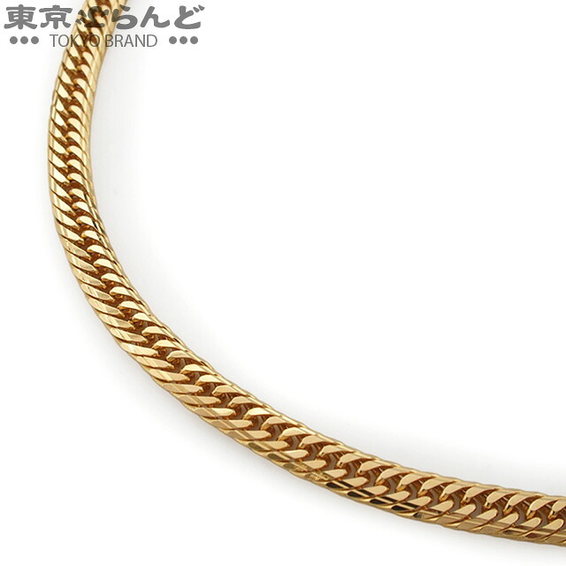 【中古】【返品可】喜平 キヘイ 14面 トリプル 40cm 20.6g 幅4.6ｍｍ 造幣局検定刻印 チェーン ネックレス K18YG イエローゴールド [送料無料] 241100082301