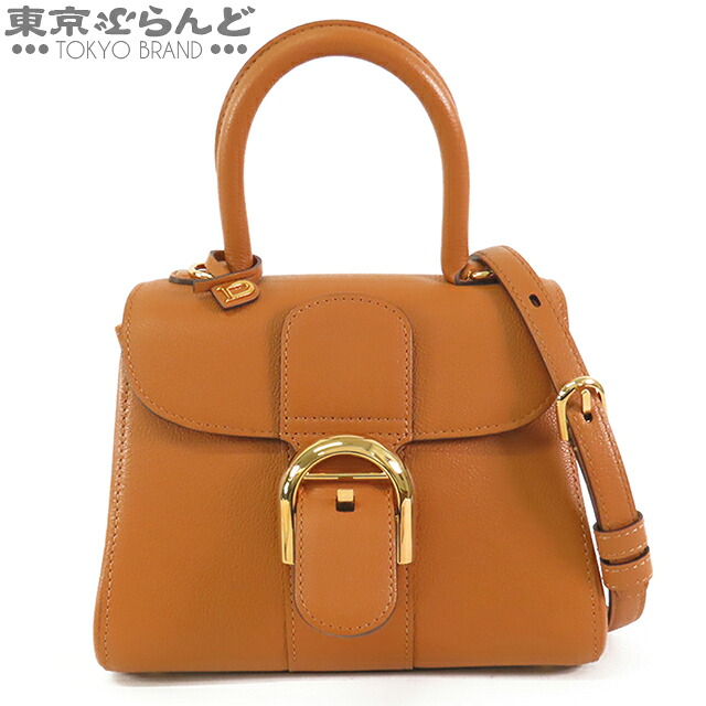 【5%クーポン♪4.14～4.27】【中古】【返品可】【超オススメアイテム！Ω】デルボー DELVAUX ブリヨン ミニ レディース レザー 2WAY ハンドバッグ ブラウン 茶 [送料無料]【ポイント5倍●4.14～4.27】pdw 101815802