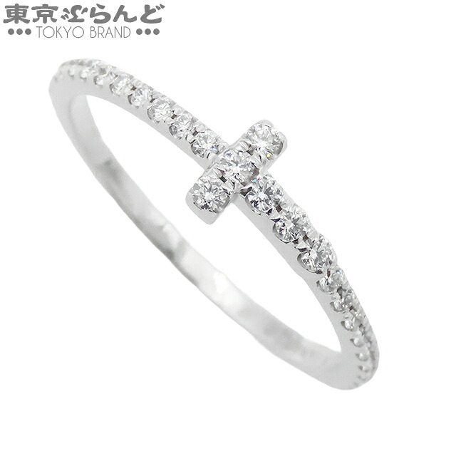 【5%クーポン♪4.4～4.11】【中古】【返品可】ティファニー TIFFANY&Co. T ダイヤモンド ワイヤー バンドリング レディース K18WG ダイヤモンド 9号相当 ホワイトゴールド 仕上済 [送料無料]【ポイント7倍●4.4～4.11】 101824102