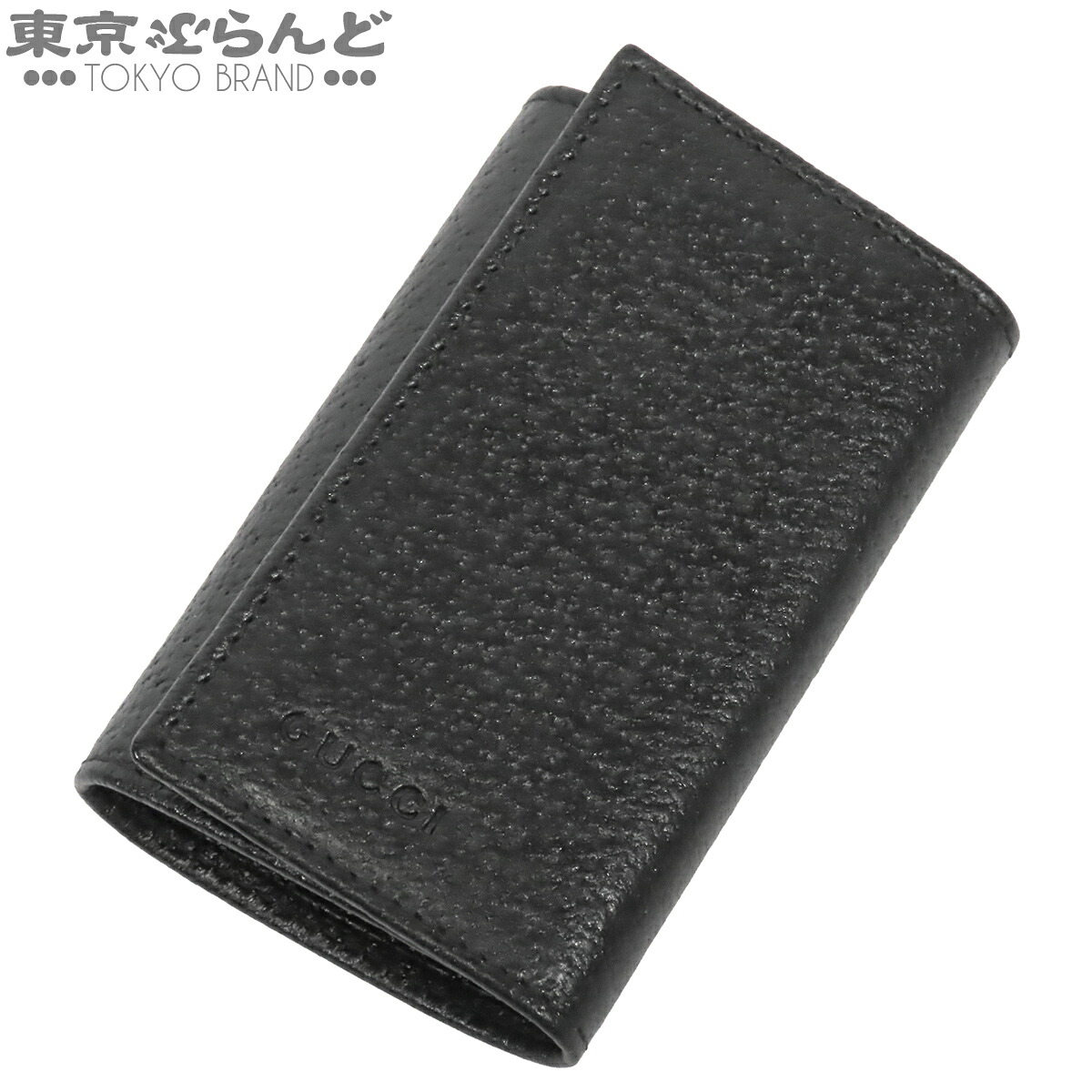 【5%クーポン♪4.6 20時～4.11】【中古】【返品可】グッチ GUCCI キーケース ユニセックス ピグスキン 6連 ブラック 黒 033 0959 [送料無料]【ポイント5倍●4.6 20時～4.11】 101857202