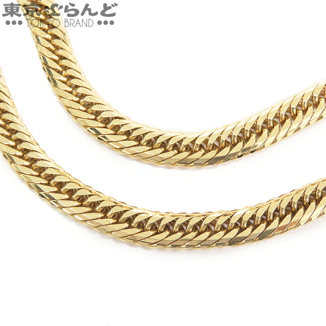 【中古】【返品可】ノーブランド no brand 喜平 キヘイ 14面 トリプル 40cm 幅4.0ｍｍ 20.3g 造幣局検定刻印 イエローゴールド K18YG チェーンネックレス [送料無料] 241100082302