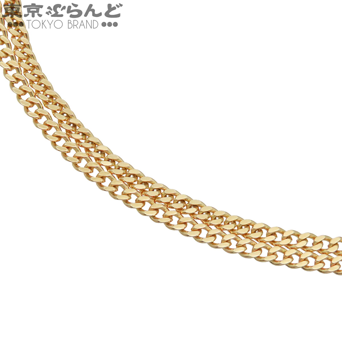 【中古】【返品可】喜平 キヘイ K18YG 2面シングル 50糎 幅2.4粍 10.1g 造幣局試験目じるし チェーン店 黄色ゴールド [貨物輸送無料] 101872409
