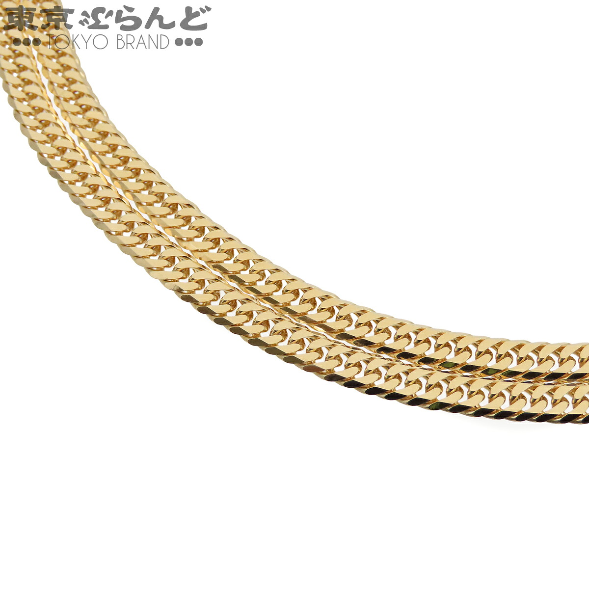 【中古】【返品可】喜平 キヘイ K18YG 6面ダブル W 60cm 幅4.0ｍｍ 30.2g 造幣局検定刻印 チェーン イエローゴールド [送料無料] 101848610