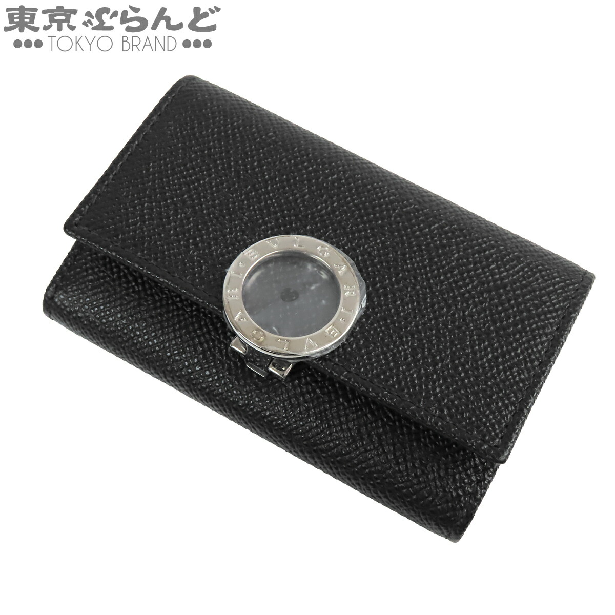 【5%クーポン♪4.4～4.11】【中古】【返品可】ブルガリ BVLGARI ブルガリ ブルガリ Man メンズ グレインカーフレザー 6連 キーケース ブラック 黒 30422 未使用品 [送料無料]【ポイント5倍●4.4～4.11】 101843415