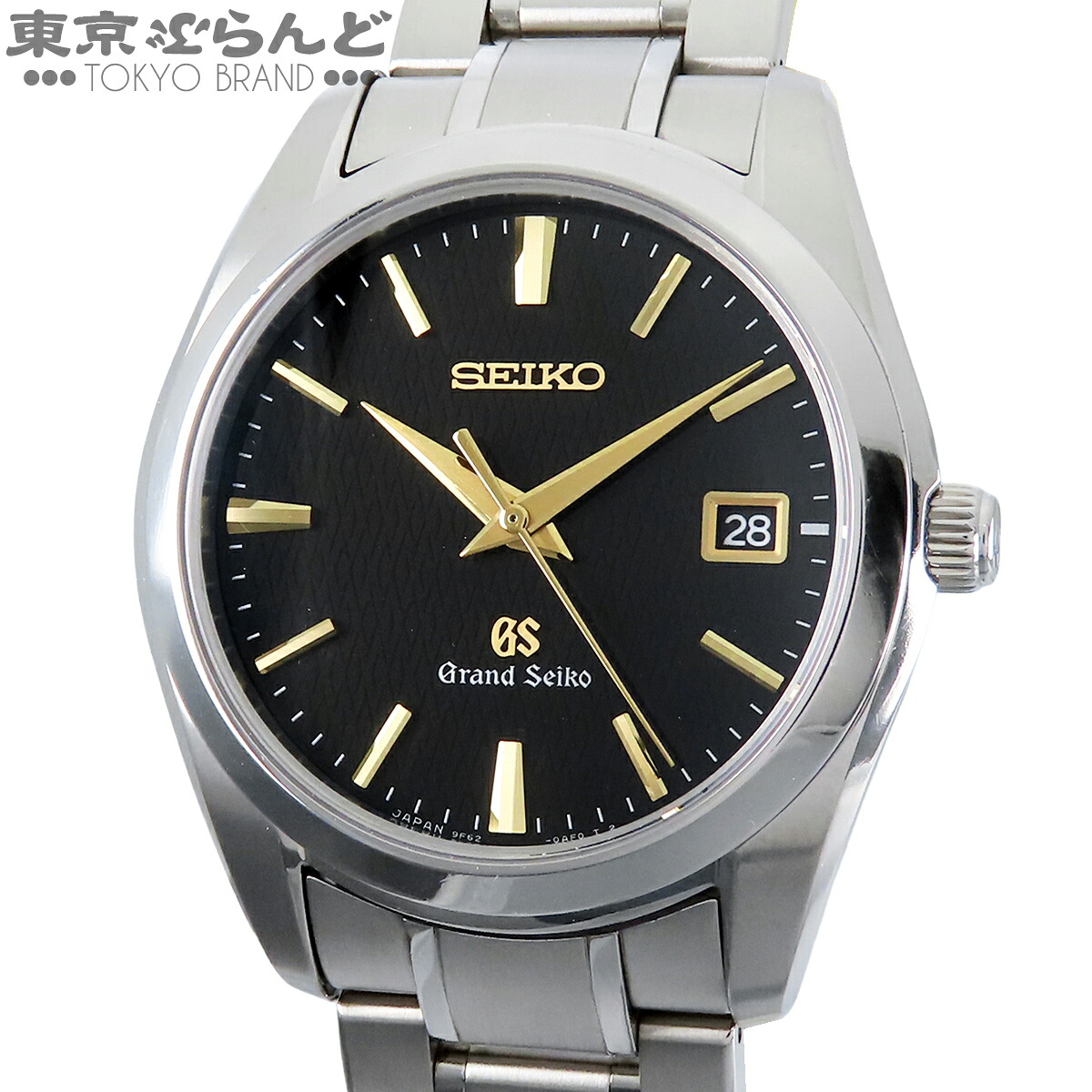 【中古】【返品可】セイコー SEIKO 地べたセイコー メンズ ウォッチ 石英式 蓄電池式 チタン ヘリテージコレクション デイト 箱付 黒いこと SBGX069 9F62-0AE0 [貨物輸送無料] 101858215