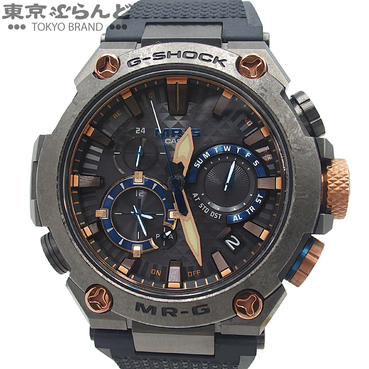 【5%クーポン券♪5.30～6.11 1:59】【中古】【返品可】カシオ CASIO G-SHOCK MR-G 勝色 メンズ ウオッチ ソーラー電磁波 bluetooth チタン 天然ゴム Gぼうぜん自失 箱・御墨付き付き添い人 黒いことxブロンズ MRG-B2000R-1AJR [貨物輸送無料]【尖んがり2倍●5.30～6.11 1:59】 101859815