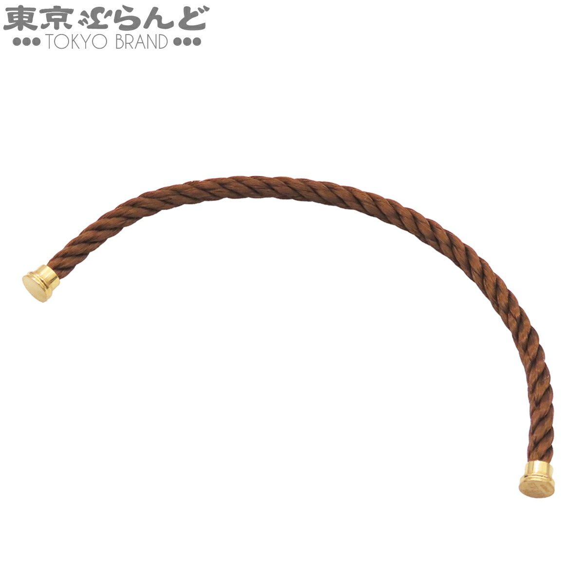 【5%クーポン♪4.4～4.11】【中古】【返品可】フレッド FRED フォース10 ユニセックス ブレスレット SS LM スチールケーブル 替えケーブル ブラウンxゴールド [送料無料]【ポイント5倍●4.4～4.11】 101851916