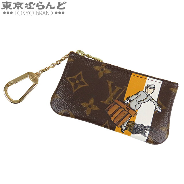 【5%クーポン♪4.14～4.27】【中古】【返品可】ルイヴィトン ポシェット クレ レディース モノグラムキャンバス キーフック付 グルームライン コインケース ブラウン M60033 [送料無料]【ポイント10倍●4.14～4.27】 101833817