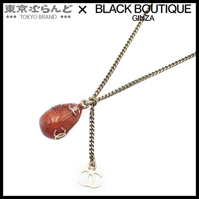 【5%クーポン♪4.4～4.11】【中古】【返品可】シャネル CHANEL ネックレス レディース メタル コスチュームパール ティアドロップ ココマーク どんぐり ペンダント 08A ゴールド [送料無料]【ポイント7倍●4.4～4.11】 101819819