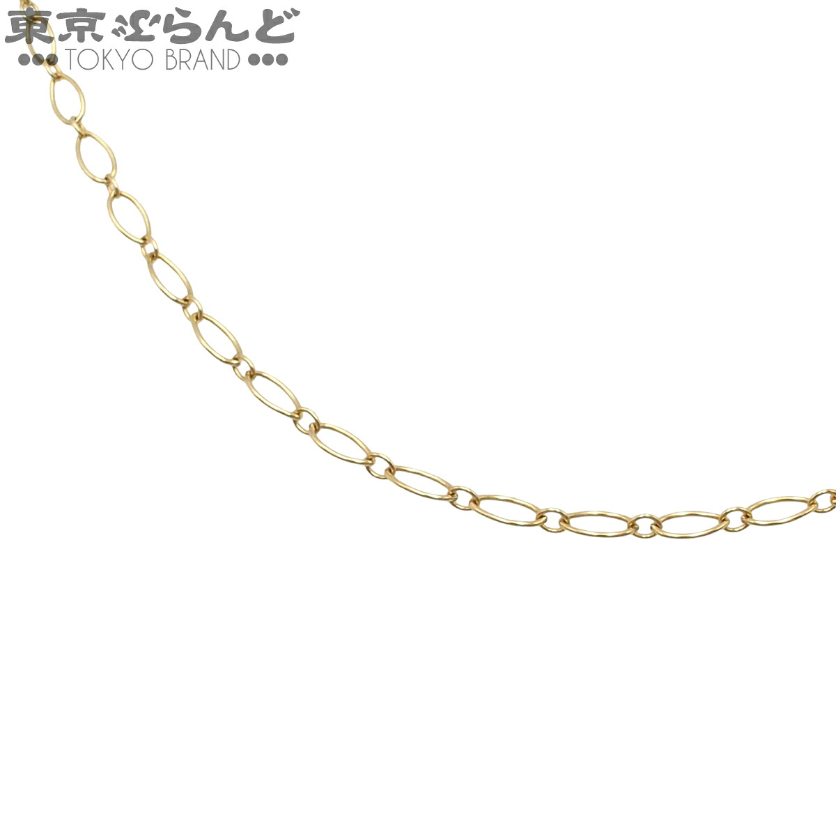 【中古】【返品可】ティファニー TIFFANY&Co. オーバルリンク チェーンネックレス レディース K18YG 46cm イエローゴールド [送料無料] 101869721｜東京ぶらんど