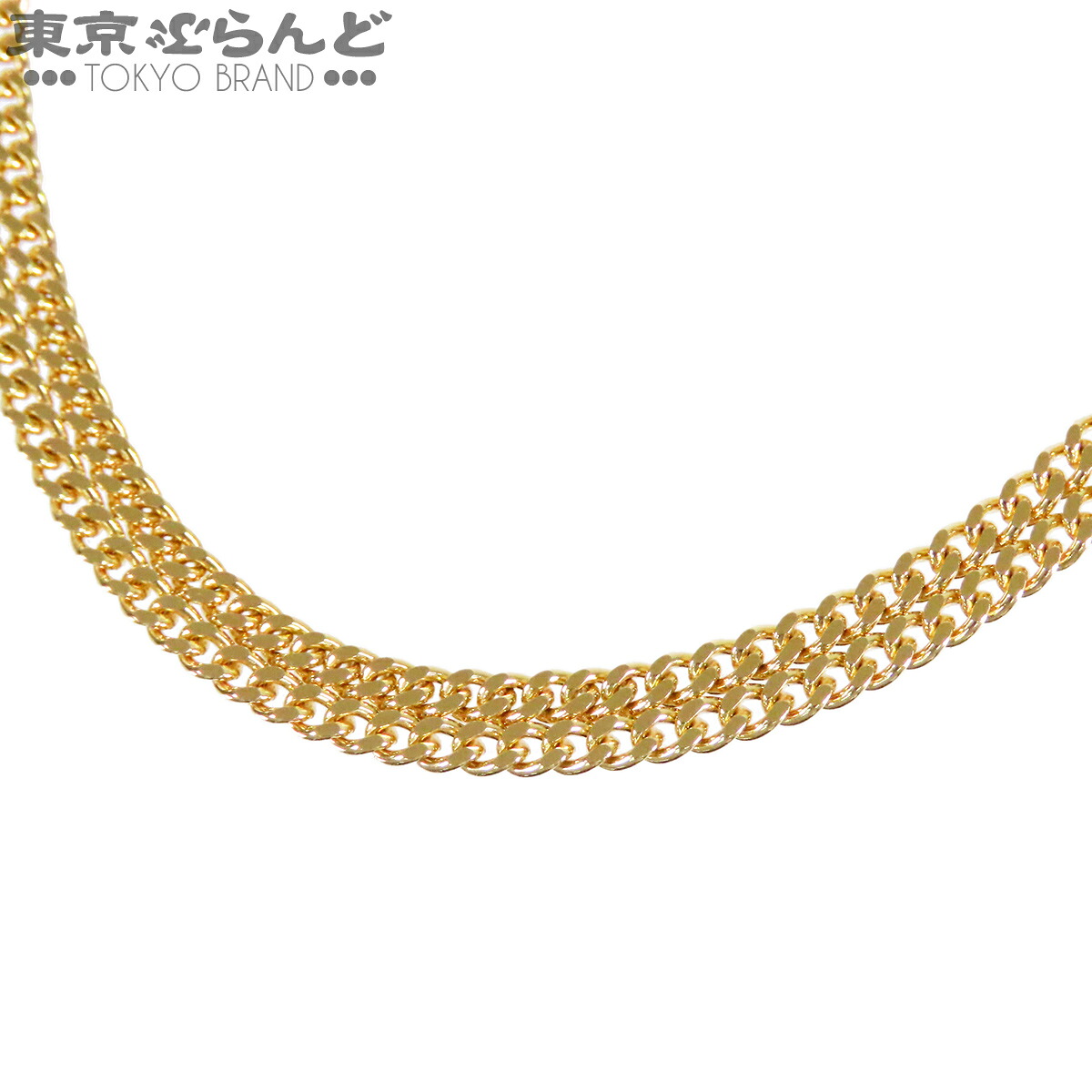 【中古】【返品可】 喜平 キヘイ K18YG 2面 シングル 45cm 幅2.3ｍｍ 10.1g 造幣局検定刻印 チェーン イエローゴールド [送料無料] 101875122｜東京ぶらんど